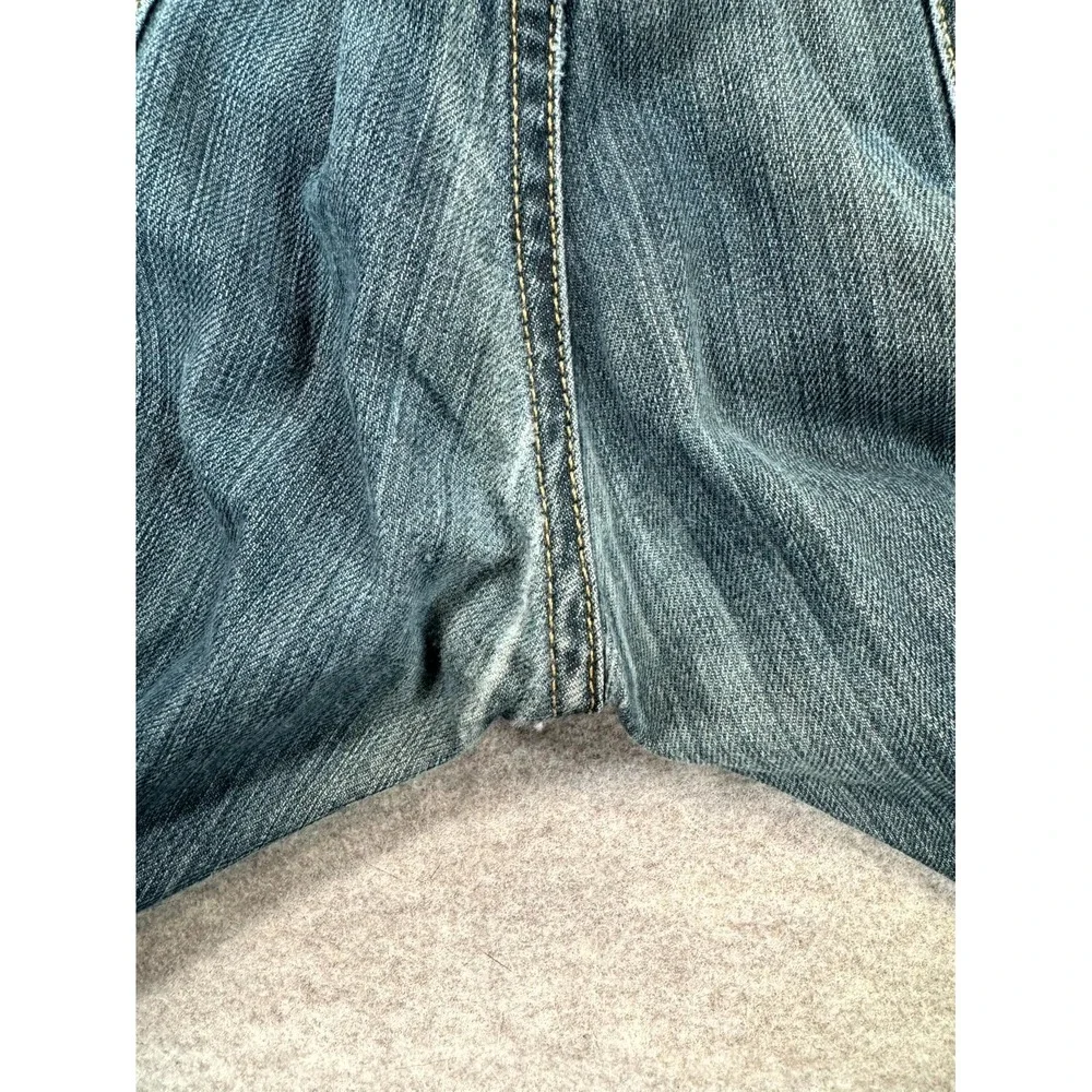 Levi's 501 Jeans Mens 38x32 Blue Denim Cotton Dark Wash Button Fly Straight Leg